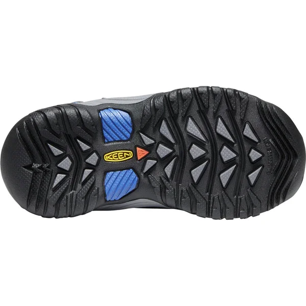 Keen Kids Targhee Low WP Shoe Steel Grey/Baleine Blue