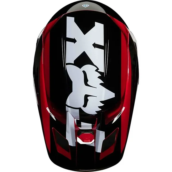Fox Racing V2 Hayl Helmet Large Flame Red