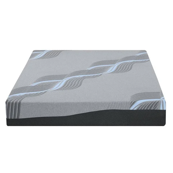 Wallace & Bay Cielo 10 in. Cooling Gel Memory Foam Mattress, Size: Queen, Gray