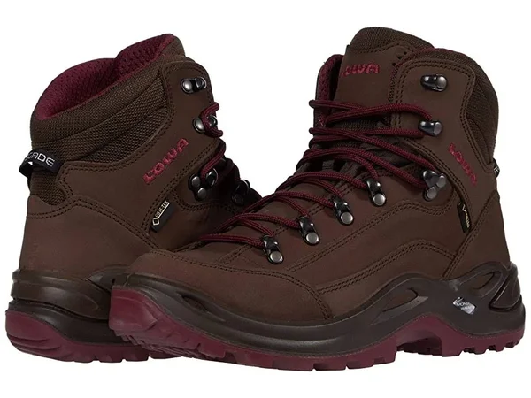 Lowa Renegade GTX Mid Women's - Espresso/Berry, 8.5