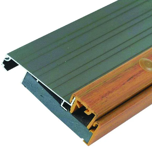 M-D Building Products Adjustable Height 4-1/2 in. x 53 in. Aluminum Threshold - Gray