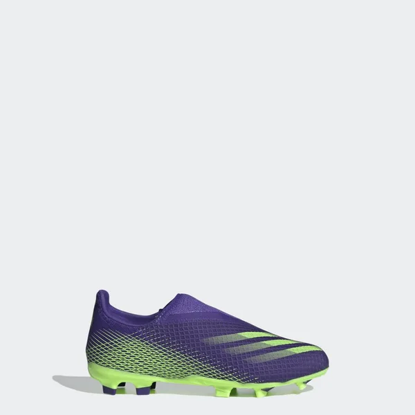 Adidas Kids x Ghosted.3 Laceless FG Energy Ink/Signal Green 6