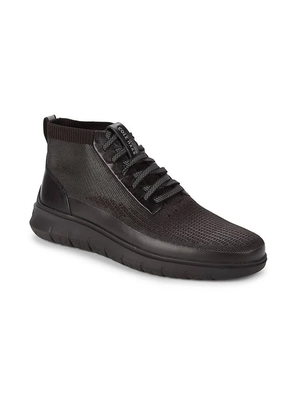 Cole Haan Men's Generation Zerogrand High-Top Sneakers - Black - Size 7