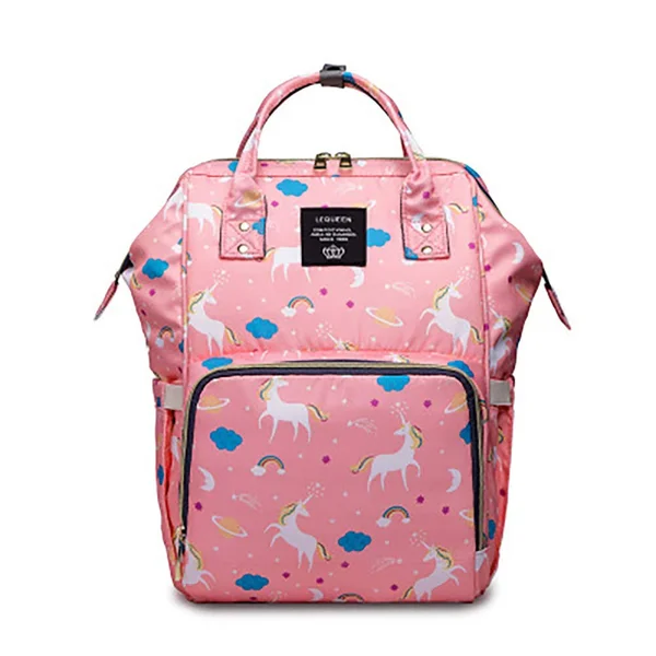 Lequeen Baby Diaper Bag Multi-Function Baby Diaper Backpack Nappy Bags - Waterproof Trave Backpack for Mom Dad Large Capacity Baby