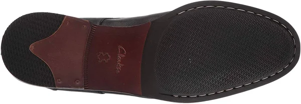 Clarks Men's Flow Plain - Black Leather Size: 10.5 M