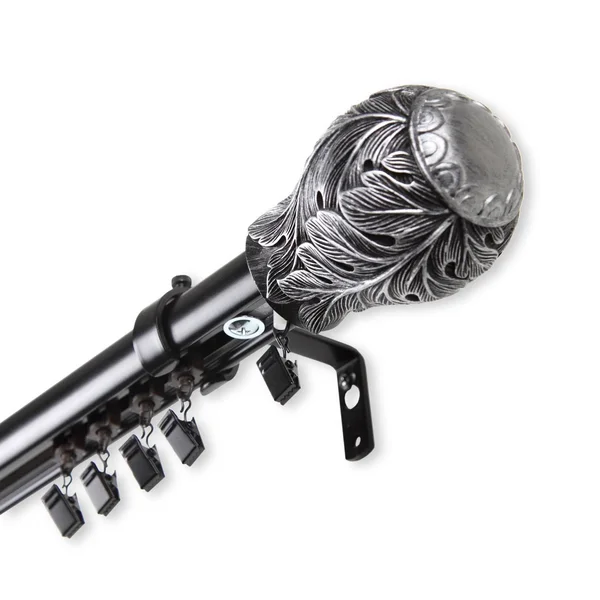 Rod Desyne Leaf Cordless Traverse Rod, Black
