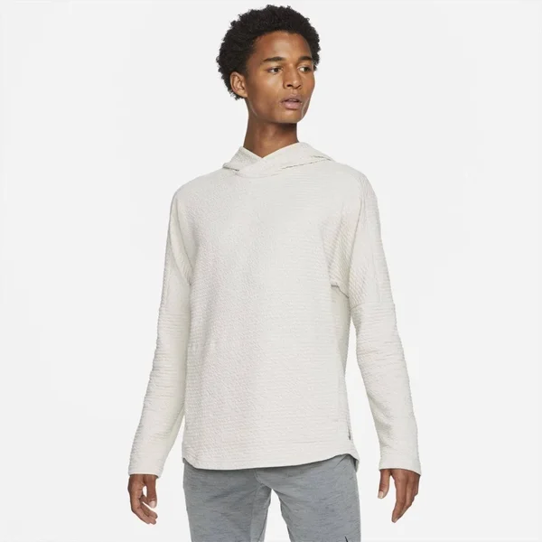 Nike Yoga Nomad Men's Pullover Hoodie in White - Size: XL, CZ2219-072