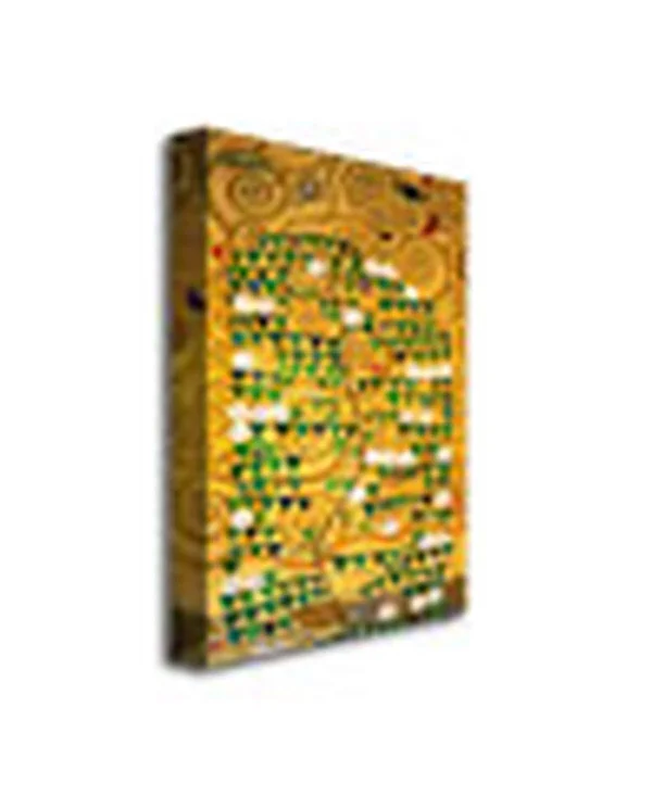 Trademark Art Tree of Life by Gustav Klimt Painting Print on Canvas Size: 24x22 H x 14x22 W x 2x22 D