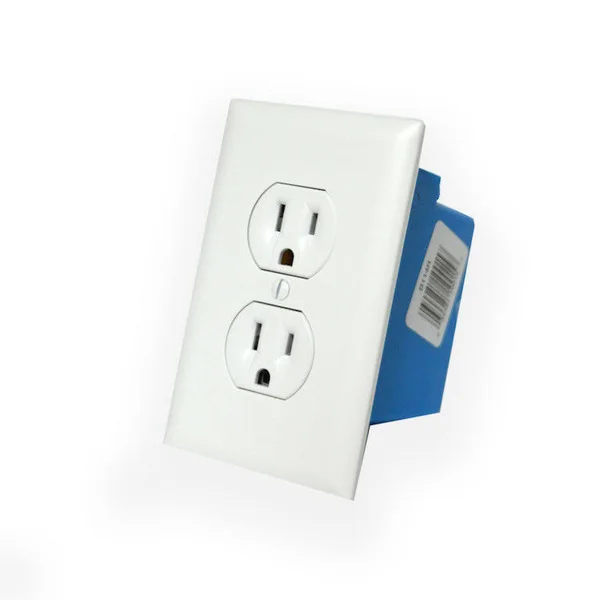 Minigadgets BBWIFIWALLOUTLET Wall Outlet with 1080p Wi-Fi Camera