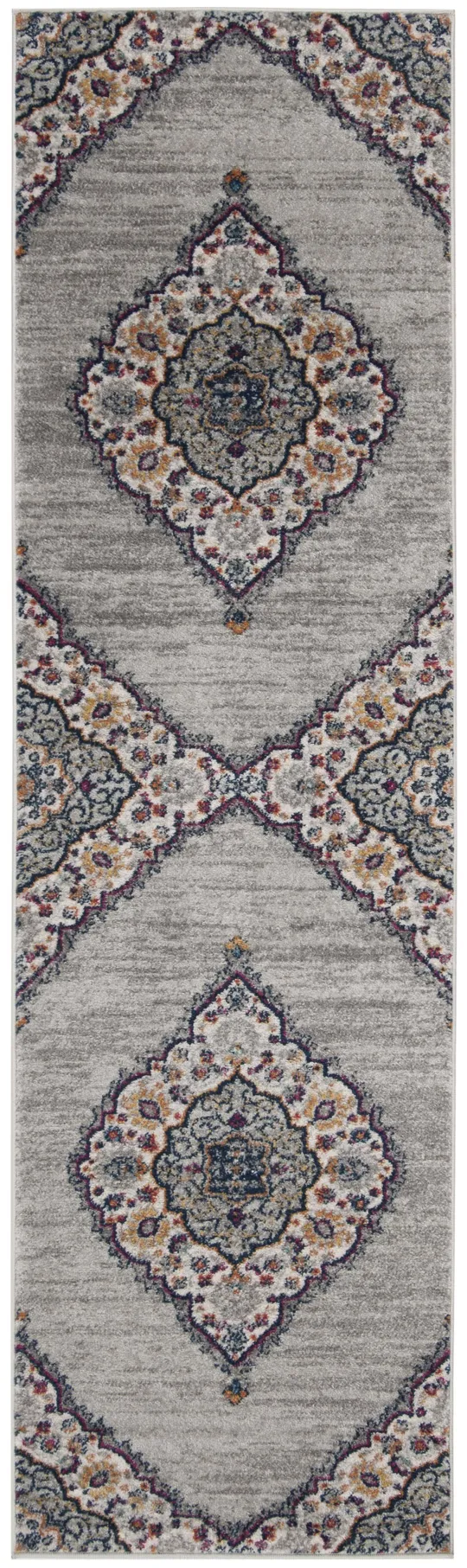 Safavieh Madison MAD153R 6&7x22 x 6&7x22 Square Light Grey, Fuchsia Area Rug