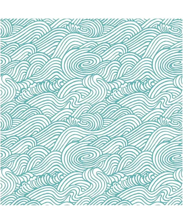 A-street Prints Mare Wave Wallpaper Teal