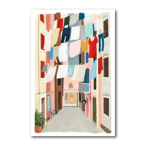 Courtside Market Laundry Day I Gallery Canvas Wall Art - 12x18