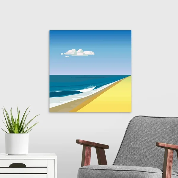 Rothko Beach - Large Solid-Faced Canvas Wall Art Print, Great Big Canvas