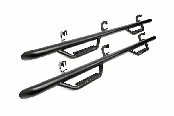 Rough Country Dodge Cab Length Nerf Steps (2019 Ram 1500 Crew Cab, 5& 7x22 Bed)