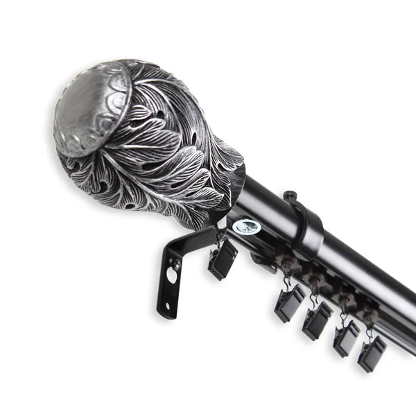 Rod Desyne Leaf Cordless Traverse Rod, Black