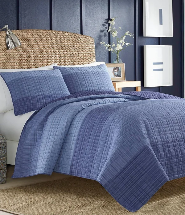Nautica Blue Riverview Twin Quilt