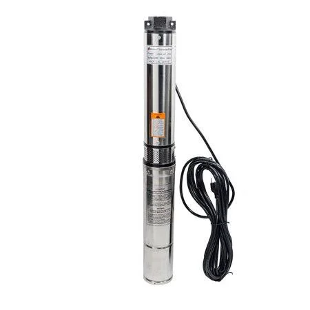 Imeshbean 1/2HP 4x22 Deep Well Water Pump Submersible Stainless Steel 150ft 25GPM w/Control Box USA(110V 60Hz)