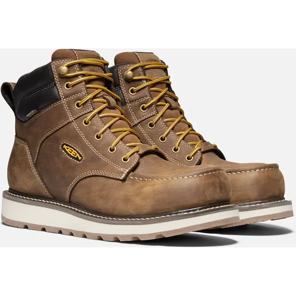 Keen Utility 6x22 Cincinnati Composite Toe Waterproof Boots, Men's Belgian/Sandshell