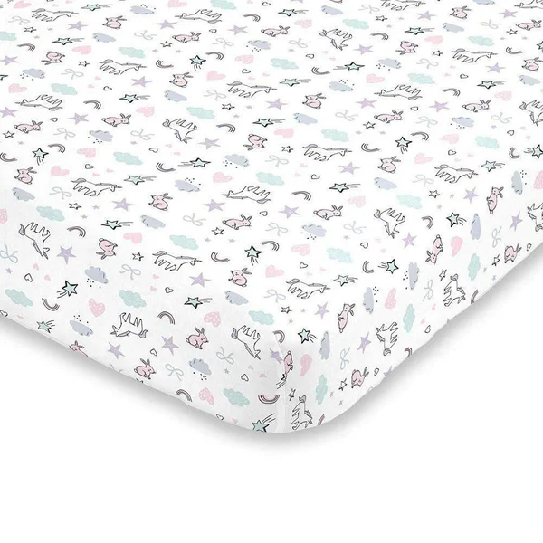 Carter&s Unicorn Snuggles 4-Piece Crib Bedding Set - Pink - 28" x 52"