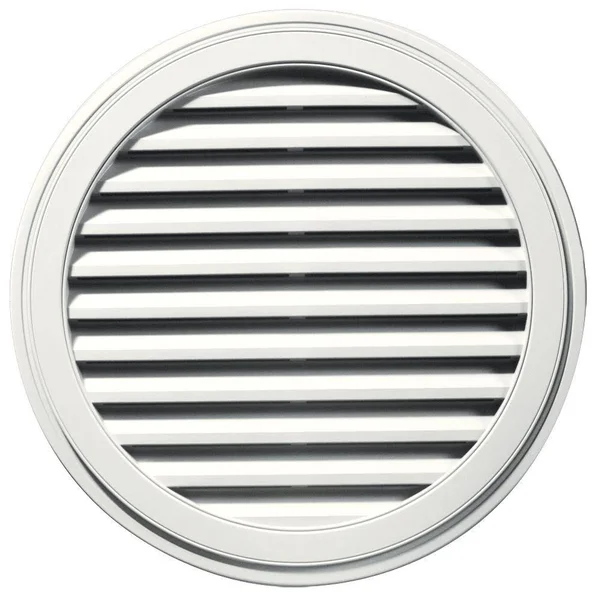 Builders Edge 120033636123 36x22 Round Vent 123 - White