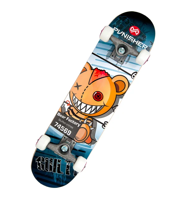 Punisher Guilty Complete Skateboard - 31&& - Brown