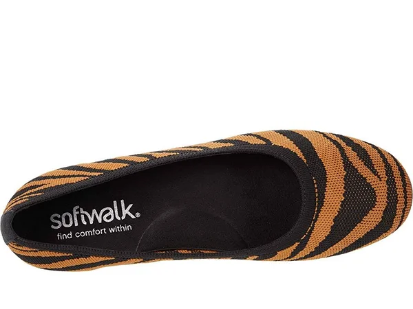 Women's SoftWalk Sonora Knit Ballet Flat, Size: 11, Black
