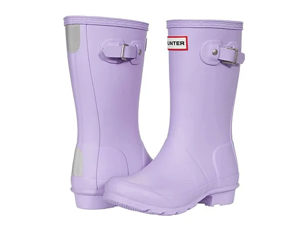 Hunter Purple Rain Boots - Original Big Kids Rain Boots - Size US 2 - Waterproof
