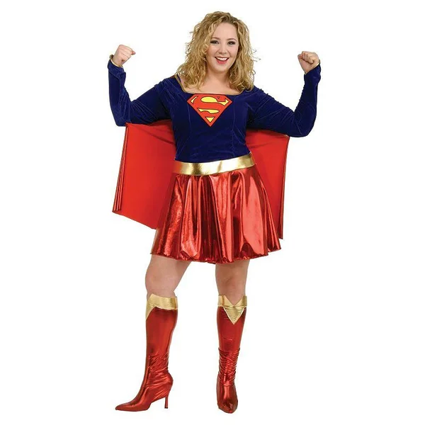 Rubie&s Costume Women's Supergirl Costume, Red/Blue, Plus Size