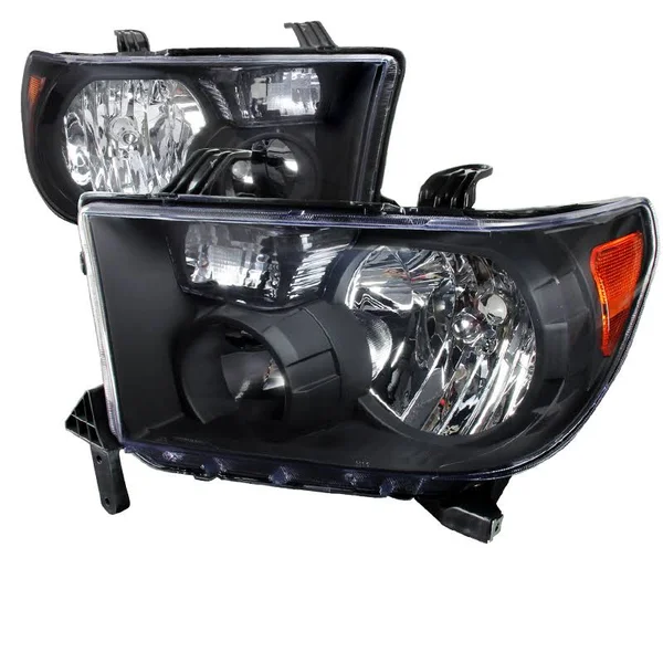 Spec-D Tuning Crystal Housing Headlights Black 07-14 Toyota Tundra