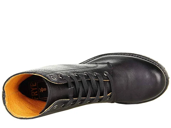 $378 Frye Womens Sabrina 6g Lace Up Bootie Shoes, Black, Us 11