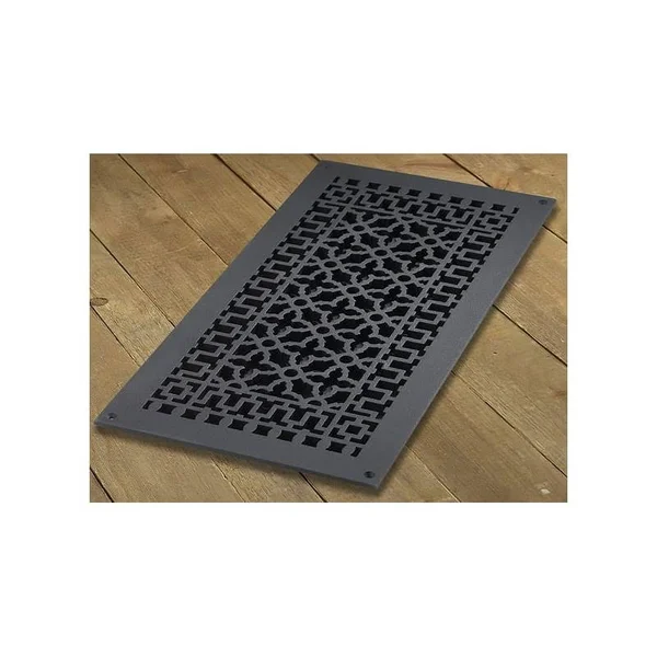 Reggio Registers 1122-H Scroll Series 20x22 x 9x22 Grille with Mounting Holes Cast Iron