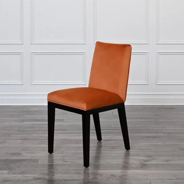 Abbyson Bristol Velvet Dining Chair - Orange