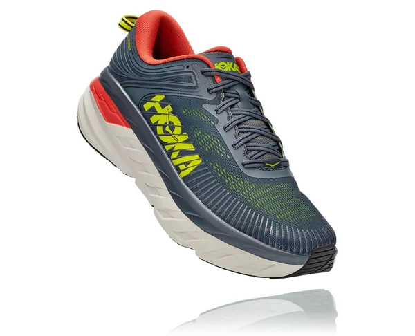 Hoka One One Men's Bondi (Wide) 7 Turbulence-Chili - 7.5