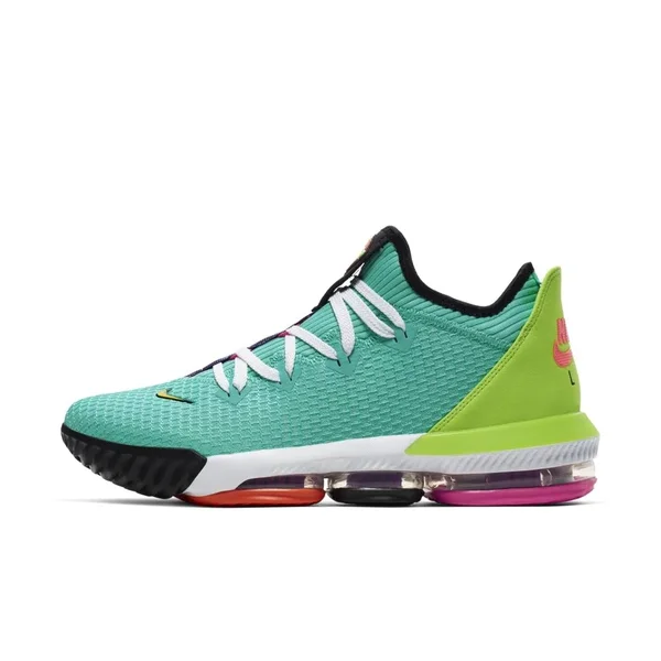 Nike Lebron 16 Low Basketball Shoes in Green, Size: 7.5, CI2668-301