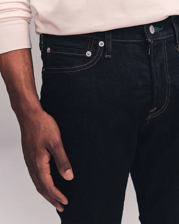 Men's Athletic Skinny Jeans in Dark Rinse - Size 28 x 32, Abercrombie & Fitch