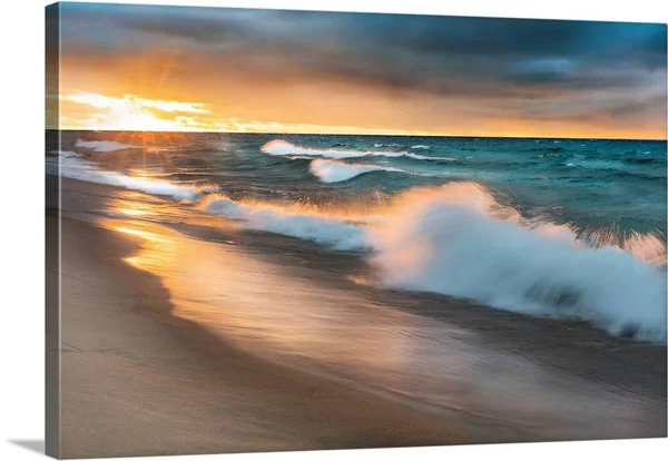 Miners Beach Light, Canvas Wall Art, 36x24, Great Big Canvas
