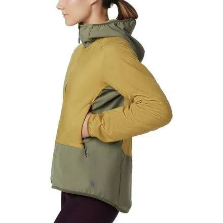 Mountain Hardwear Women's Kor Strata Climb Hoody - Xs - Dark Bolt