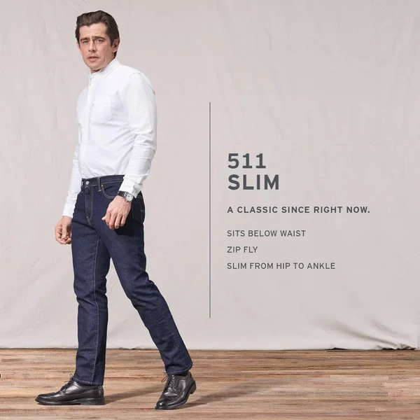 Levi&s Men's 511 Slim Fit Jeans - Farfar Away Black