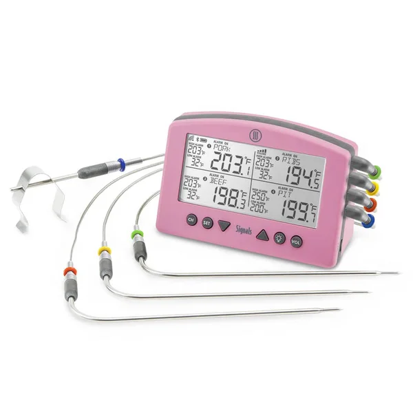 ThermoWorks Signals BBQ Alarm Thermometer with Wi-Fi and Bluetooth Wireless Technology - Pink