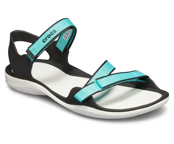 Crocs Swiftwater Sandals Webbing Sandal (Pool, White) Women