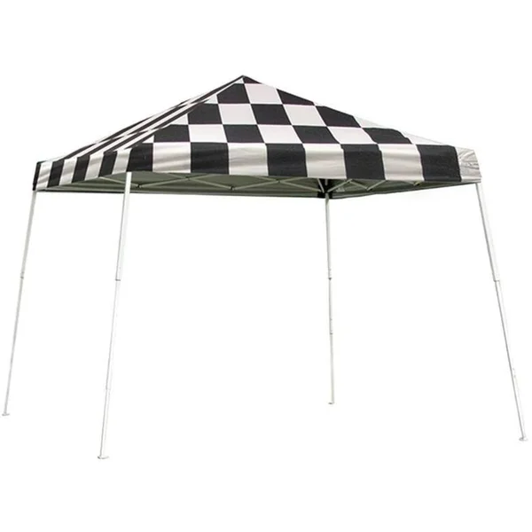 ShelterLogic 12 ft. x 12 ft. Sport Pop Up Canopy, Slant Leg, White