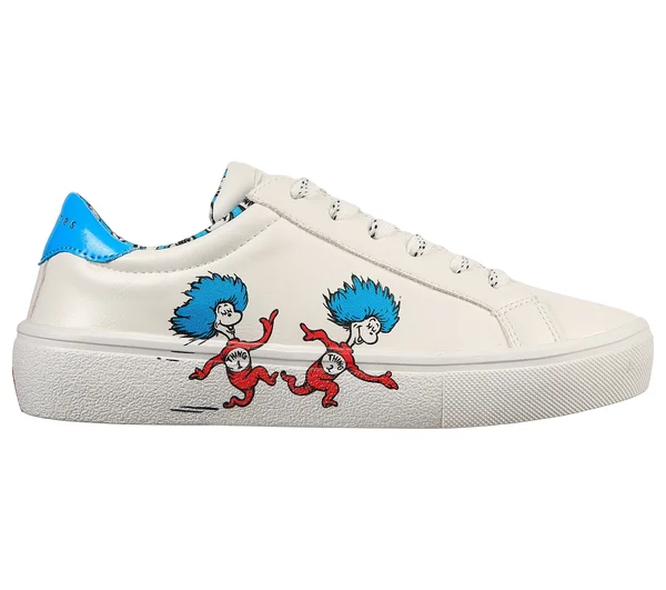 Skechers Dr. Seuss: Goldie 2.0 - Two Things White, Blue 9.5