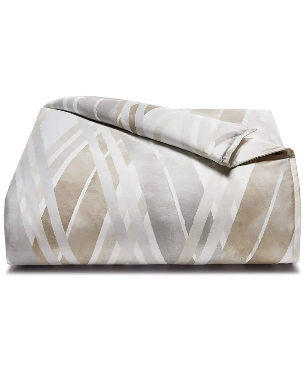 Hotel Collection Lateral Pima Cotton Full/Queen Duvet Cover Natural