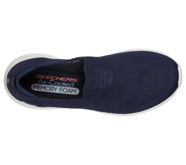 Skechers Women's Ultra Flex Harmonious Slip-On Shoe, Dark Navy