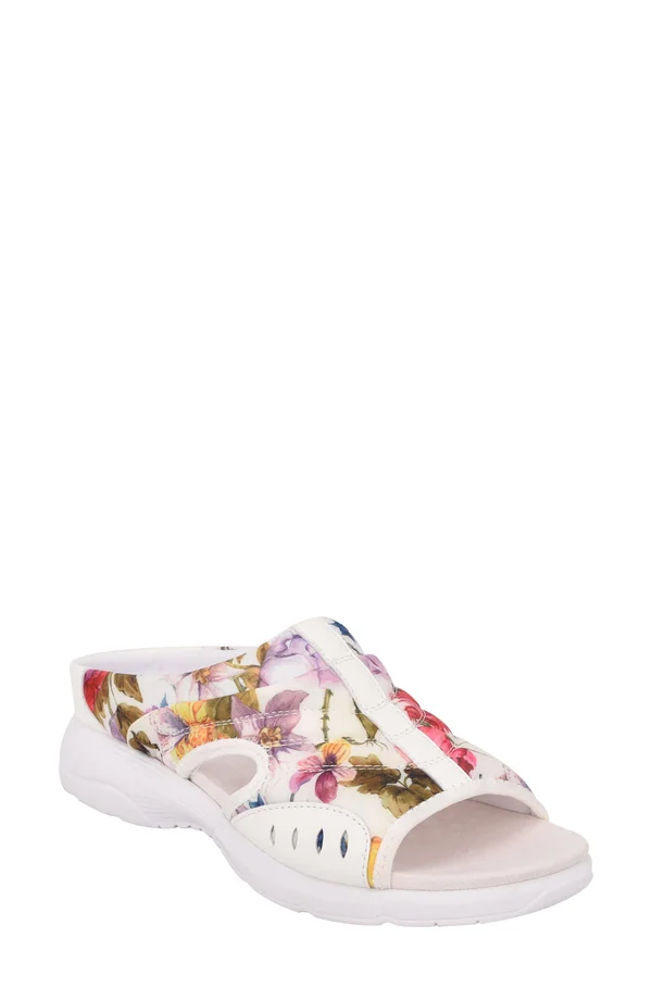 Easy Spirit Traciee Women's Slide Sandals - Size: 12, White