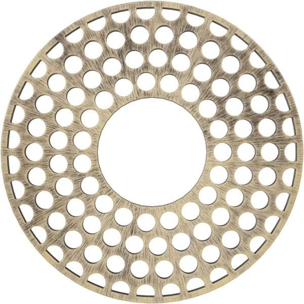 Ekena Millwork CMPP18FFAPG 18x22OD x 6 1/2x22ID x 1/2x22P Fink Architectural Grade PVC Pierced Ceiling Medallion - Antiqued Pale