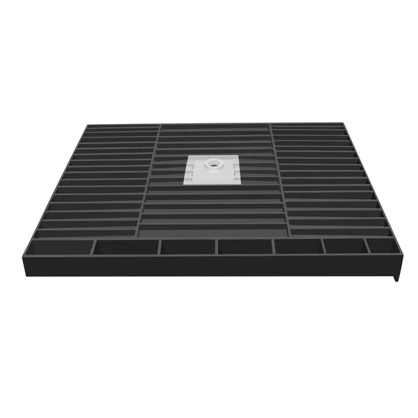 Tile Redi P3236CDR-PVC Redi Base 32x22 x 36x22 Rectangular Shower Base - Polished Chrome