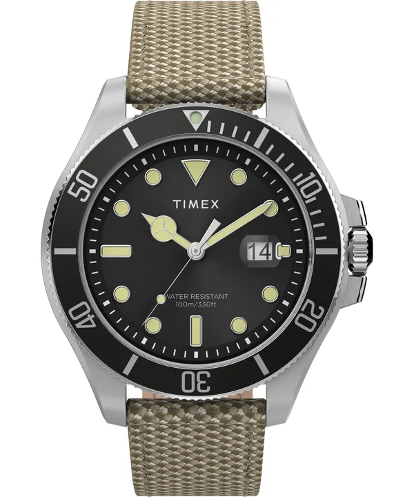 Timex Men's Harborside Coast Tan Fabric Strap Watch 43mm - Tan