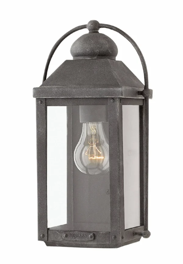 Hinkley Lighting 1850DZ Anchorage Outdoor Wall Light, Aged Zinc
