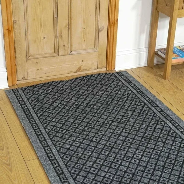 runrug USA Conga Gray Hallway Carpet Rug Runner Length: 11.7m - Width